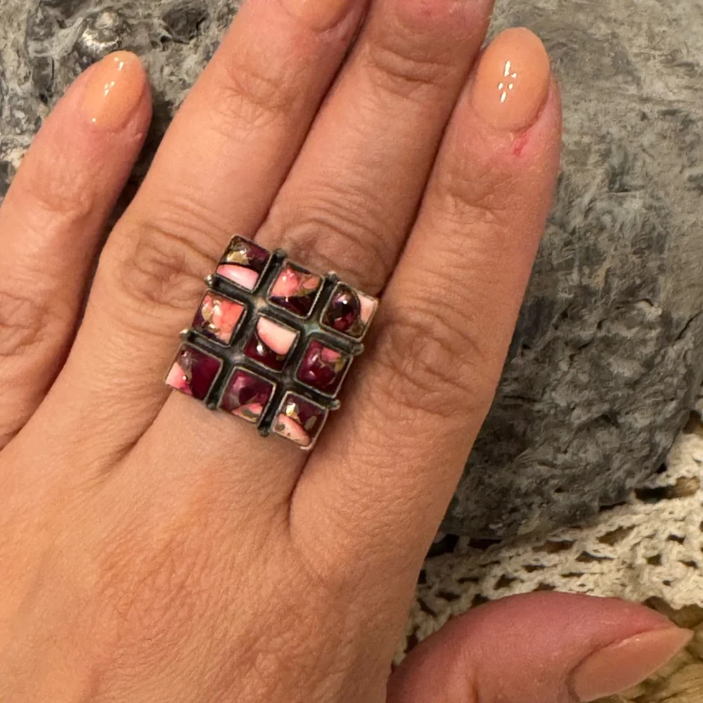 ROSE DHALIA STERLING RING - Picture 4 of 12